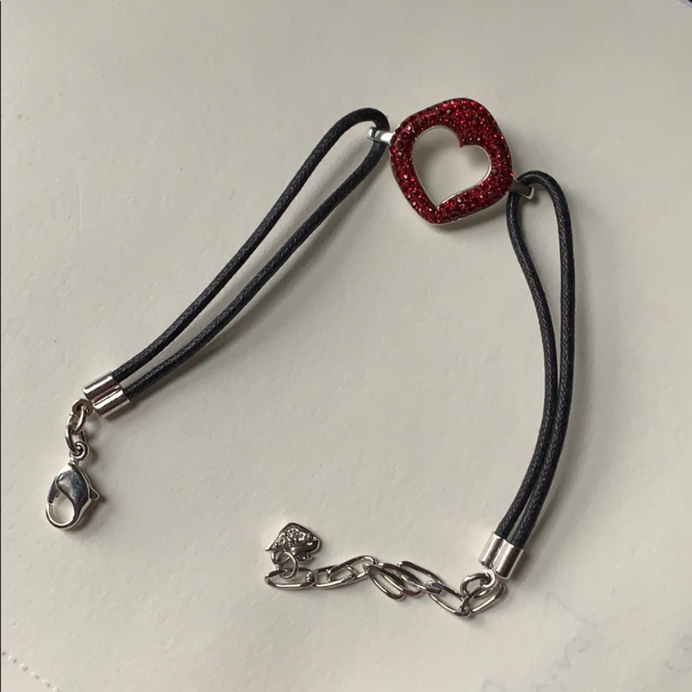 Swarovski Red Crystal Heart Bracelet